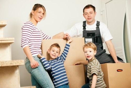 Packed household items ready for a Crystal Palace flat move
