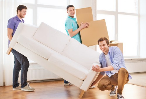 Prepared workstation and IT equipment for an office relocation