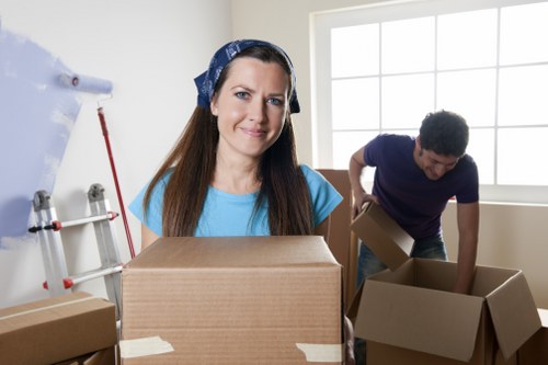 Careful handling of fragile belongings during a local move