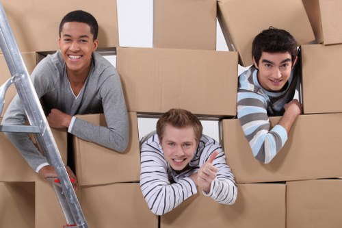 Careful packing and lifting of large furniture for a Crystal Palace move