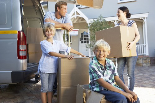 Boxes and furniture prepared for a free removal quote in Crystal Palace